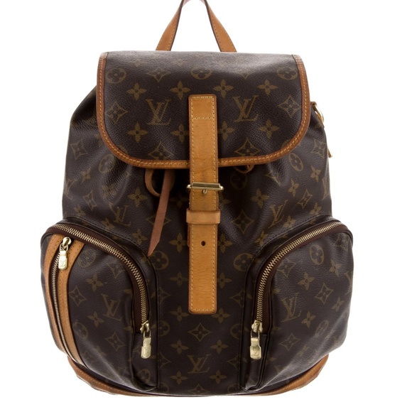 Louis Vuitton Sac A Dos Brown Canvas Backpack Bag (Pre-Owned)